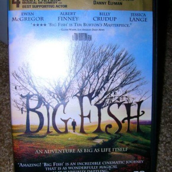 Big Fish DVD 2003 Tim Burton Ewan McGregor Jessica Lange Drama Adventure Film - Picture 1 of 4
